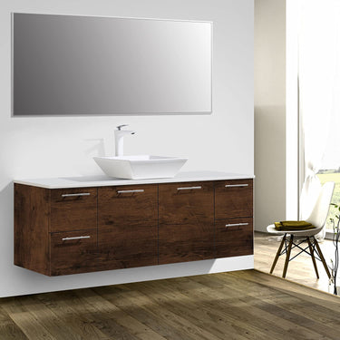 Eviva Luxury 60 Inch Single Sink Bathroom Vanity with Top Bathroom Vanity Eviva